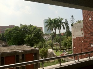 A peek out on the NCKU campus.